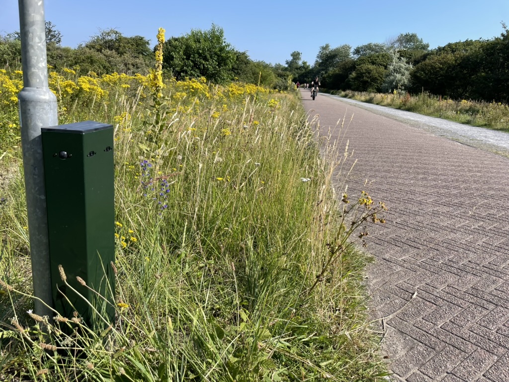 De Robinson Counter langs een fietspad.