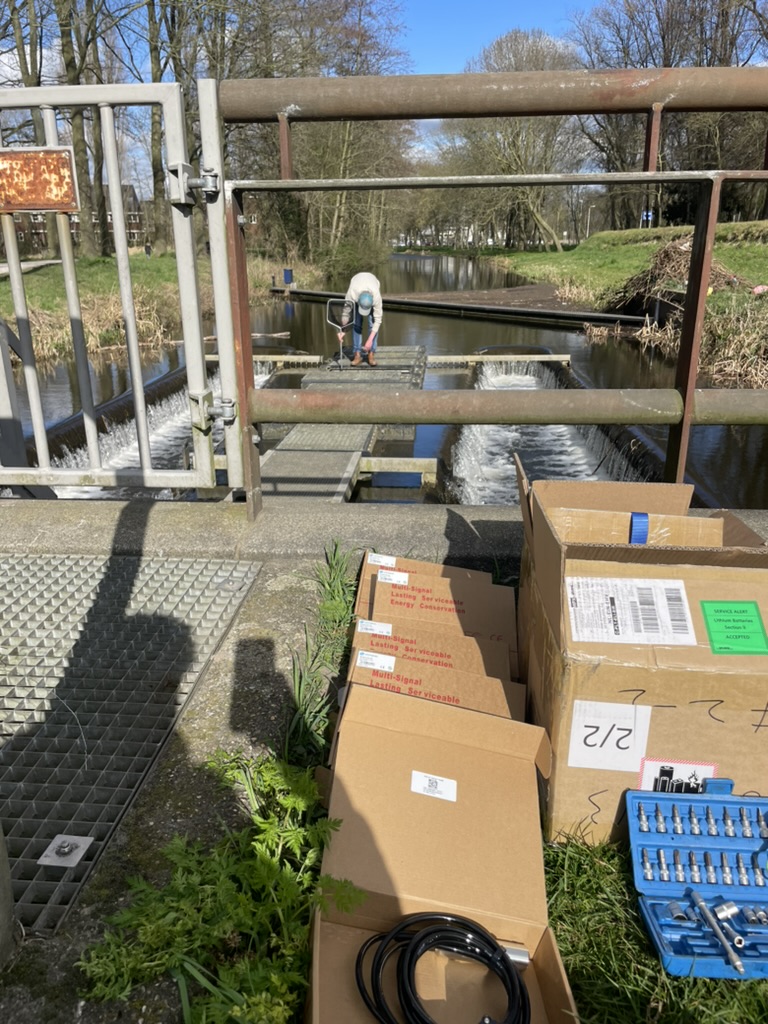 Installatie op locatie.